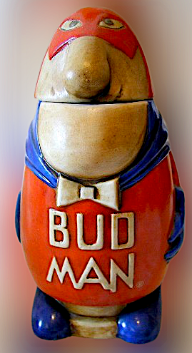 Bud Man in versione boccale da birra del 1975